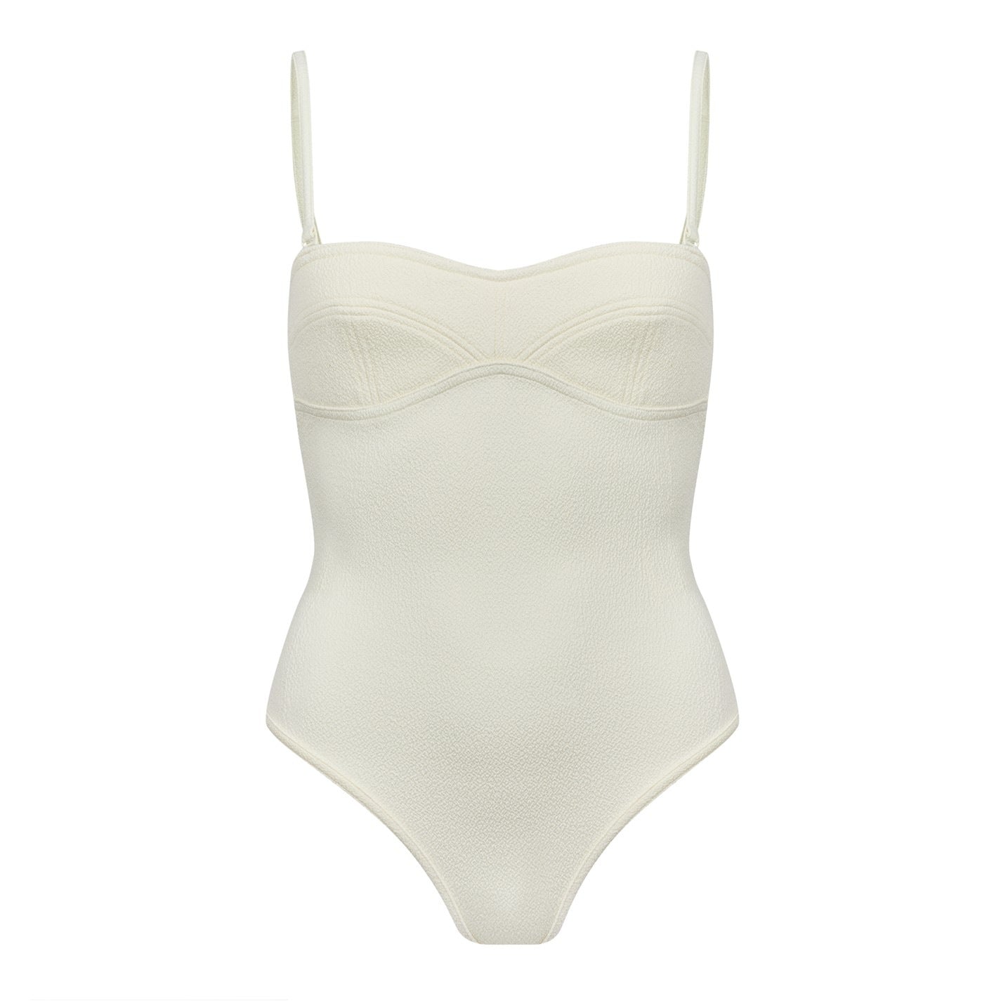 Bottega Veneta Textured Nylon Bustier Bodysuit