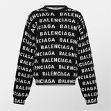 Balenciaga All-Over Logo Sweater
