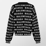 Balenciaga All-Over Logo Sweater