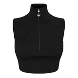 Prada High Neck Zip Tank