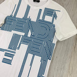 Fendi Men’s White & Blue T-shirt - XS - Morely TrendsFendi Type here:)