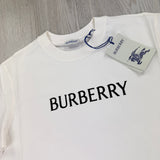 Burberry Men’s White T-shirt & Shorts Set