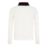 Gucci Knitted Quarter Zip Web Jumper