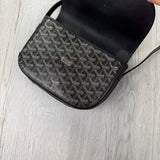 Goyard Goyardine Belvedere II Black PM Messenger Bag