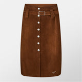 Prada Suede Midi Skirt