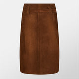 Prada Suede Midi Skirt
