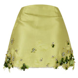 Prada Embellished Mini Skirt