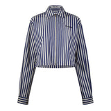 Miu Miu Avorio Blue Cropped Jacket