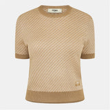 Fendi Logo Short Sleeve Knit Jumper