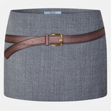 Prada Trompe Mini Skirt