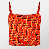 Gucci Cropped Printed Cotton-Twill Top