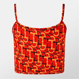 Gucci Cropped Printed Cotton-Twill Top