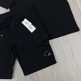 Cp Company Men’s Black T-shirt & Short Set