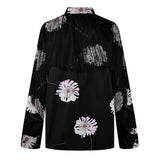 Prada Printed Poplin Shirt With Fringe Detail