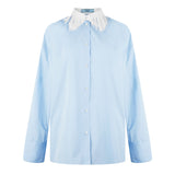 Prada Fringed Poplin Shirt