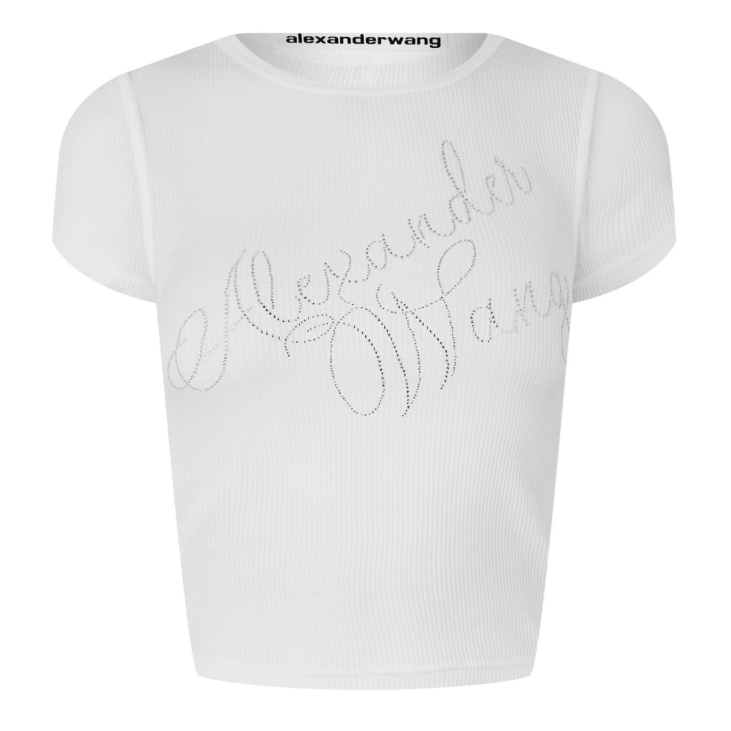 Alexander Wang Wang Cryst Logo Tee Ld44