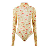 Prada Floral Mesh Bodysuit