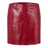 Prada Craquelé Leather Mini Skirt