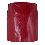 Prada Craquelé Leather Mini Skirt