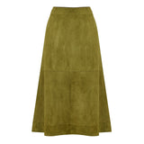 Bottega Veneta Suede Leather Skirt