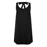 Prada Bow Open Back Mini Dress