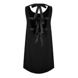 Prada Bow Open Back Mini Dress