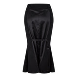 Prada Buckle Open Back Midi Skirt