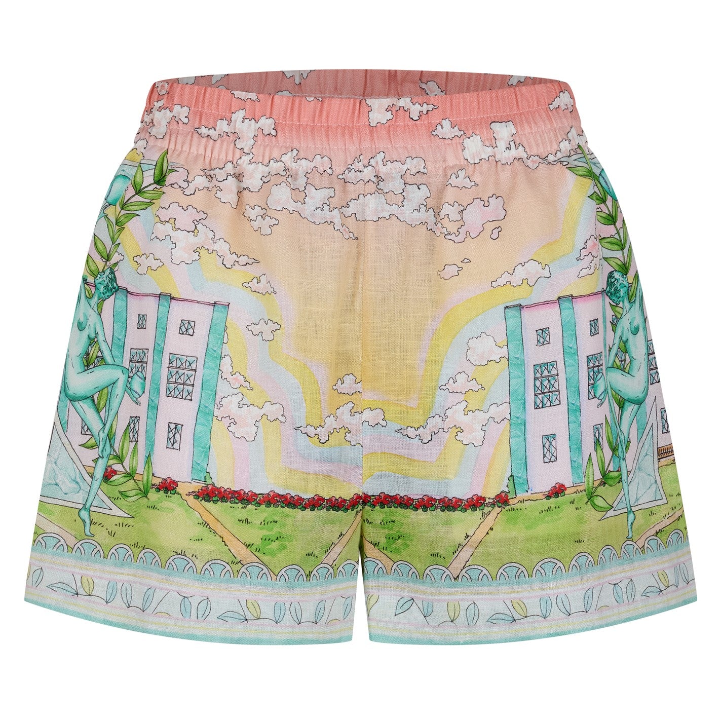 Casablanca Casa Linen Shorts  Ld43