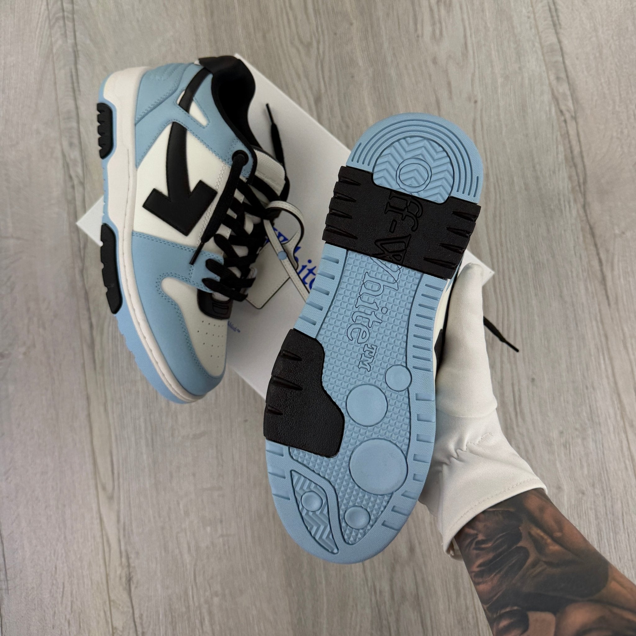 Off-White Men’s Blue & White Low Trainers - Morely TrendsOff white Type here:)