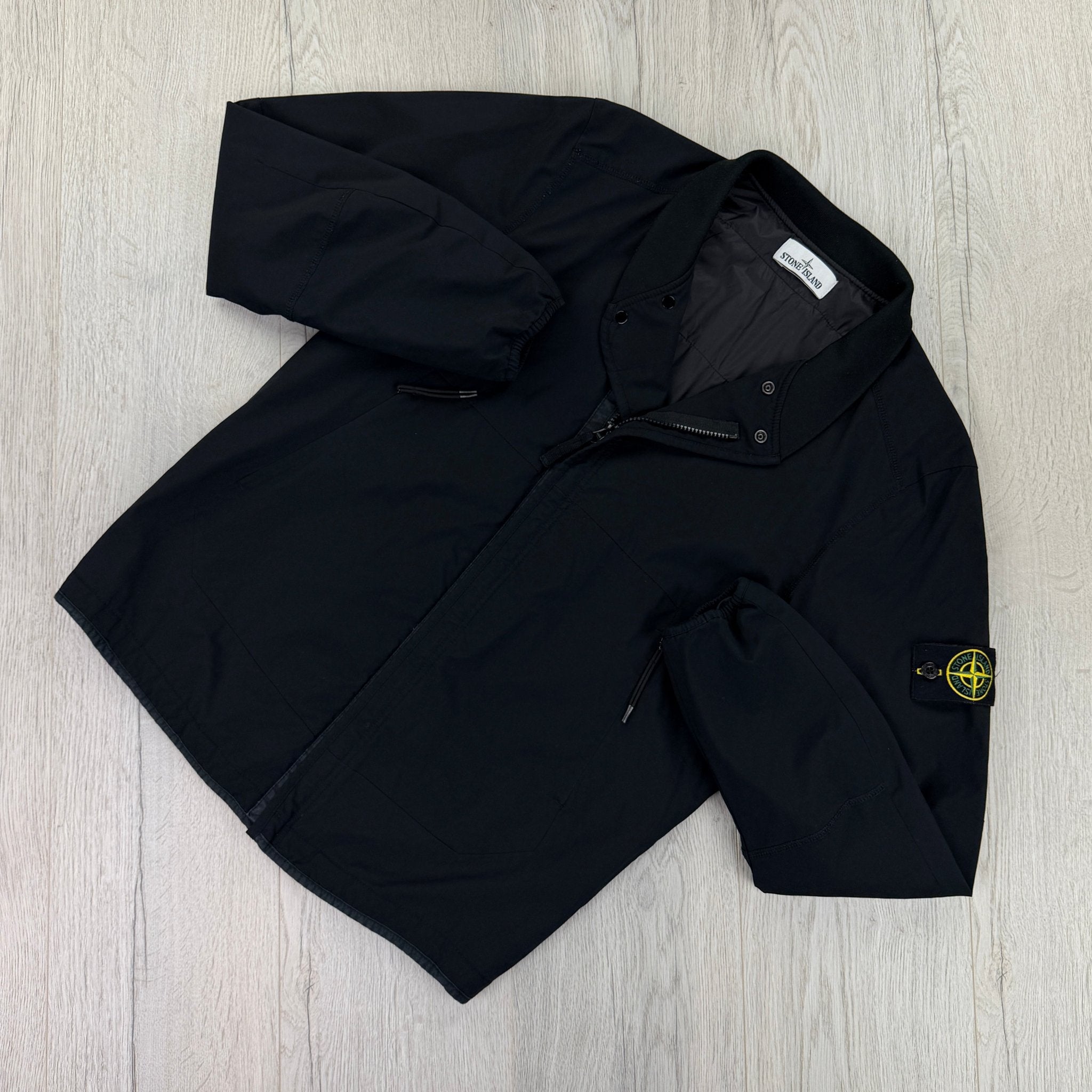 Stone Island Men’s Black Soft Shell Bomber Jacket - Large - Morely TrendsStone Island Type here:)