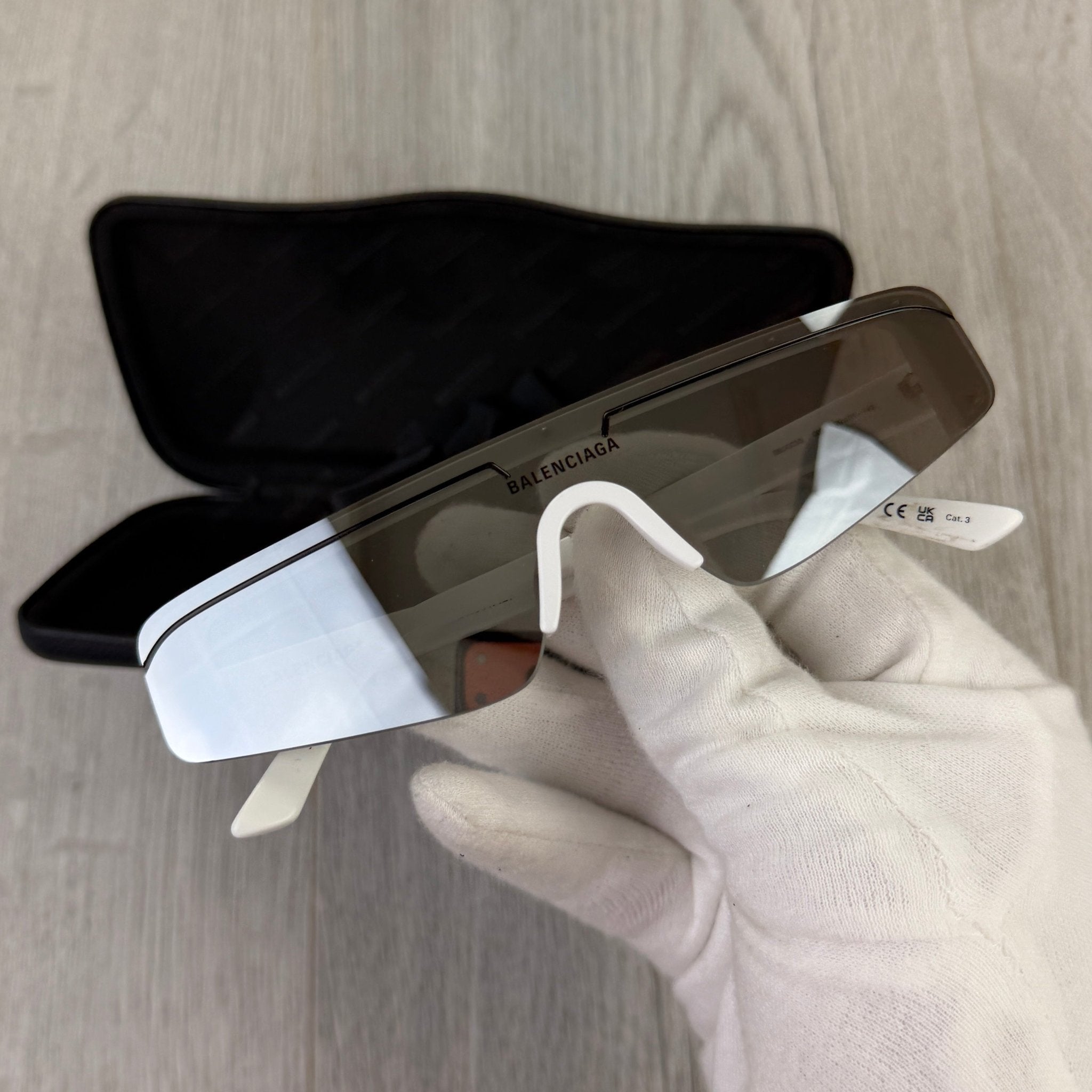 Balenciaga BB0003S-002 White Rectangular Unisex Sunglasses - Morely TrendsBalenciaga Type here:)