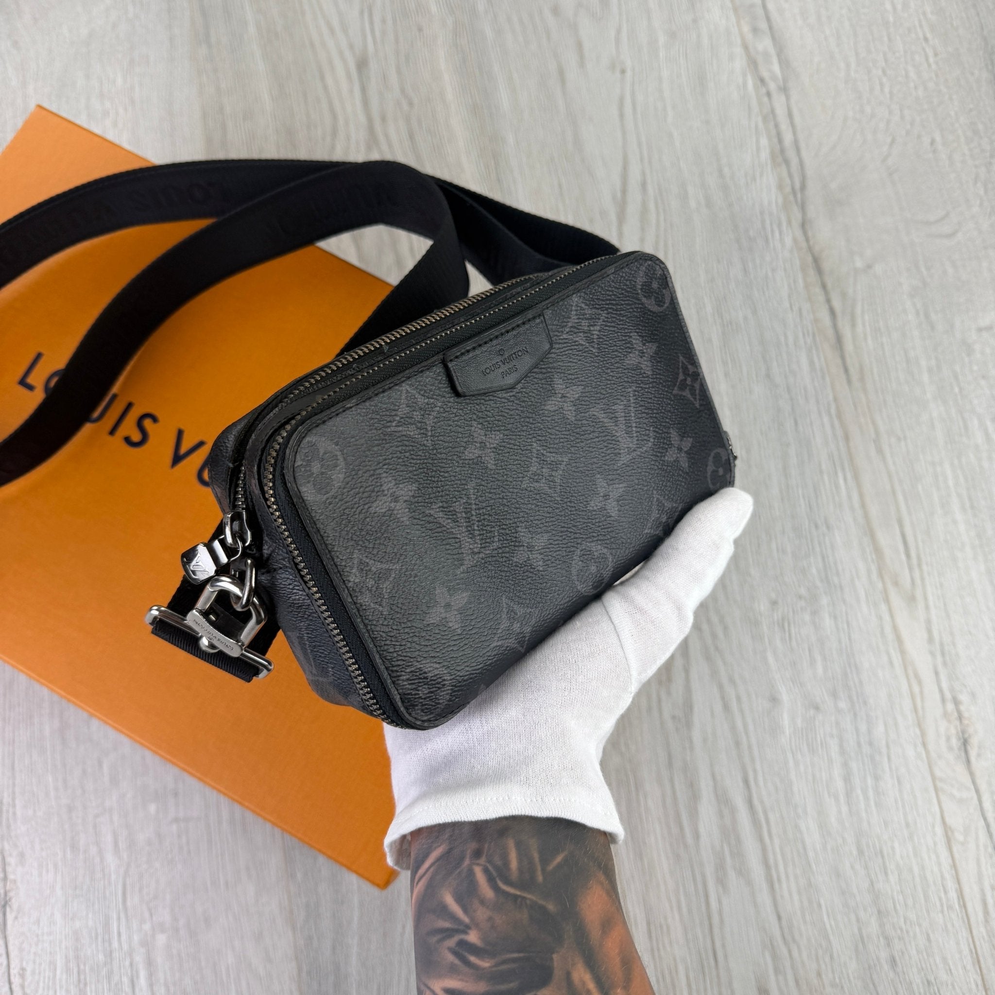 Louis Vuitton Men’s Black Monogram Alpha Wearable Shoulder Bag - Morely TrendsLouis Vuitton Type here:)