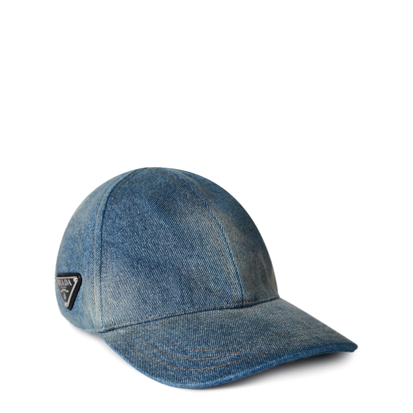 Prada Logo Denim Cap