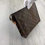 Louis Vuitton Brown Monogram Pochette Clutch Bag - Morely TrendsLouis Vuitton Type here:)