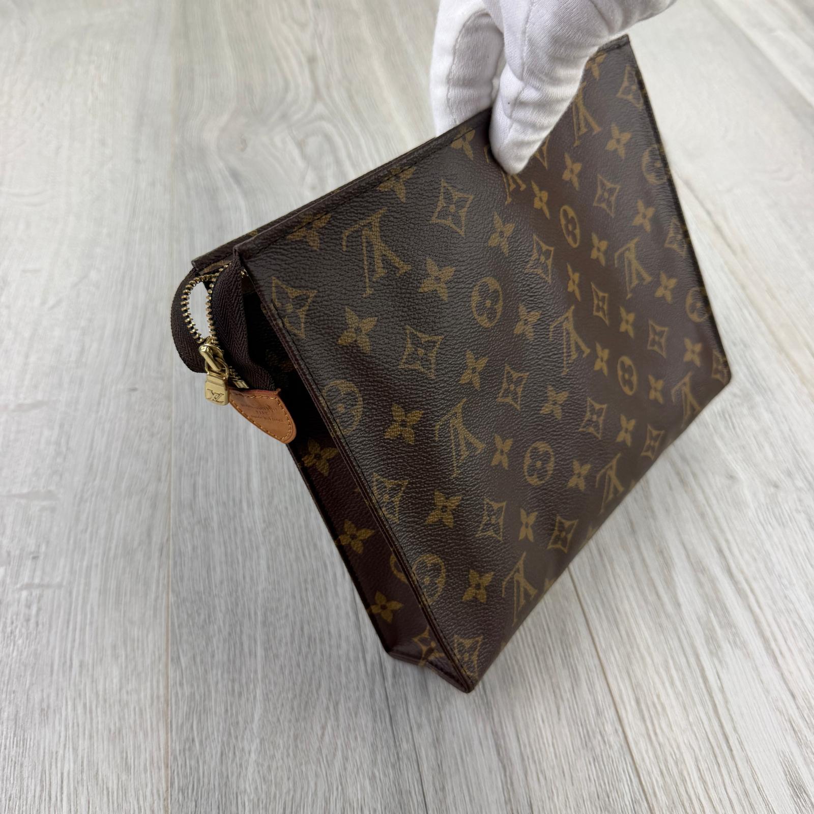 Louis Vuitton Brown Monogram Pochette Clutch Bag - Morely TrendsLouis Vuitton Type here:)