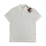 Burberry Men’s White Polo Shirt - Medium