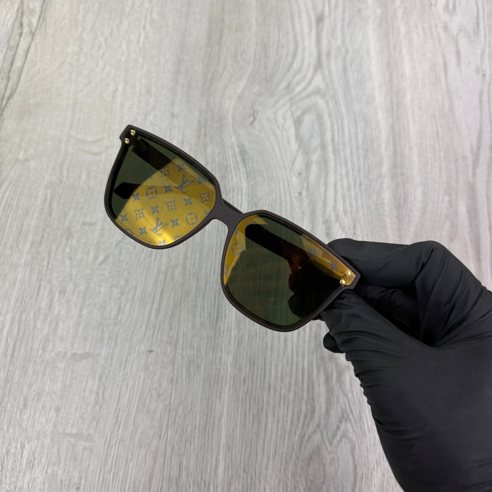 Louis Vuitton Brown Monogram Waimea Large Square Sunglasses - Morely TrendsLouis Vuitton Type here:)