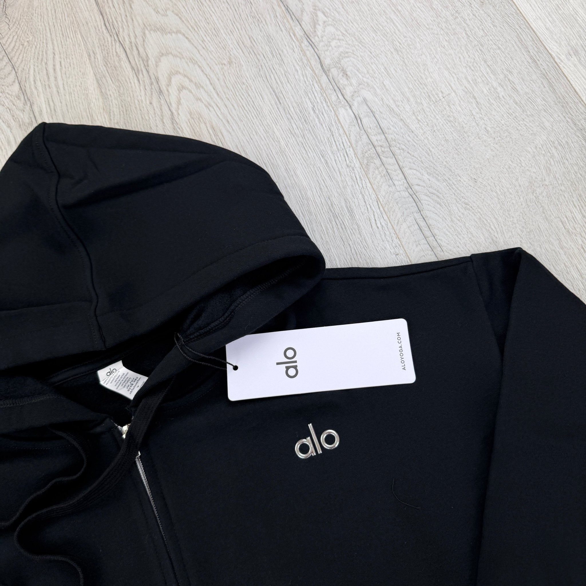 Alo Men’s Black Full Zip Hoodie - Morely TrendsAlo Type here:)