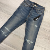 Amiri MX1 Men’s Blue Distressed Jeans