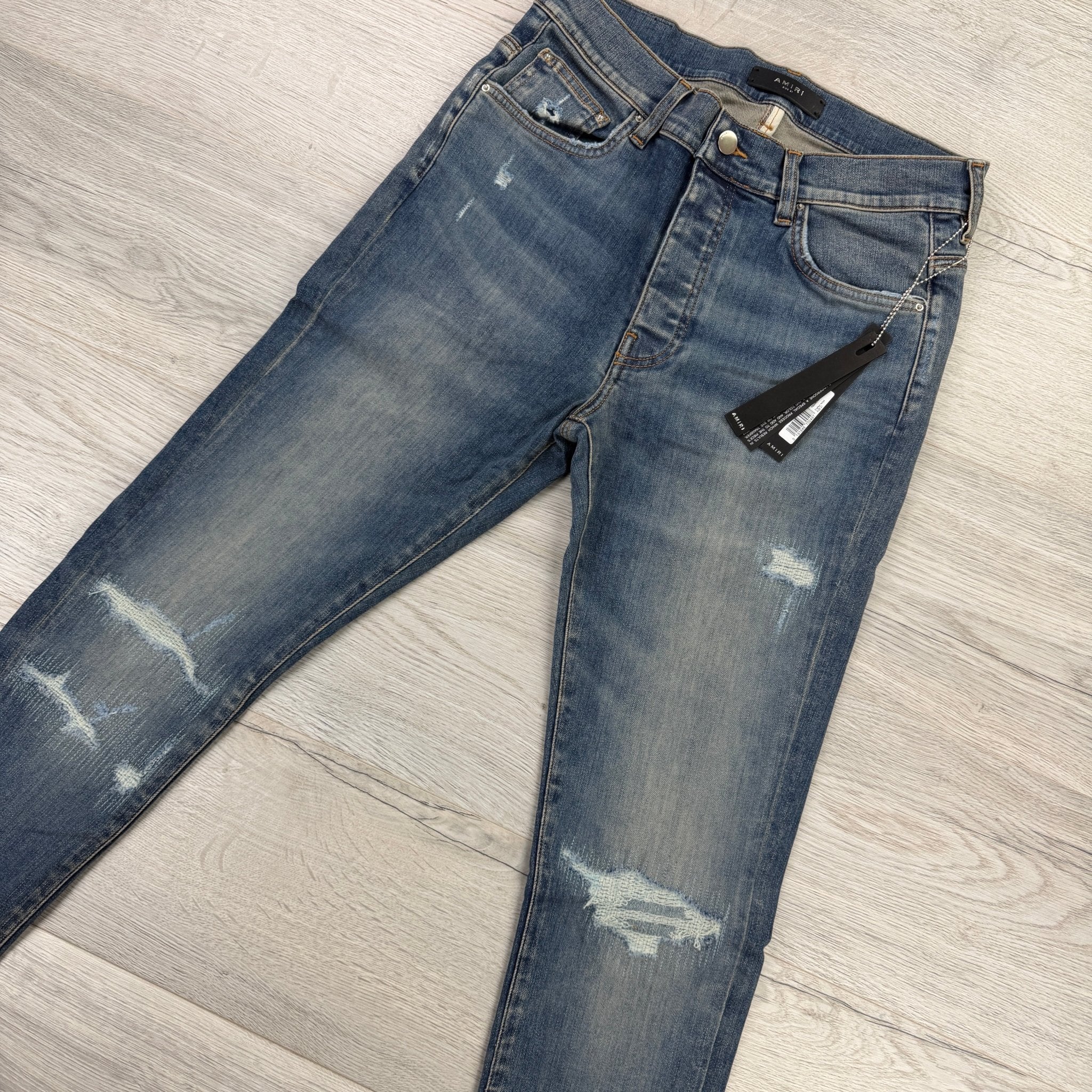 Amiri MX1 Men’s Blue Distressed Jeans - Morely TrendsAmiri Type here:)
