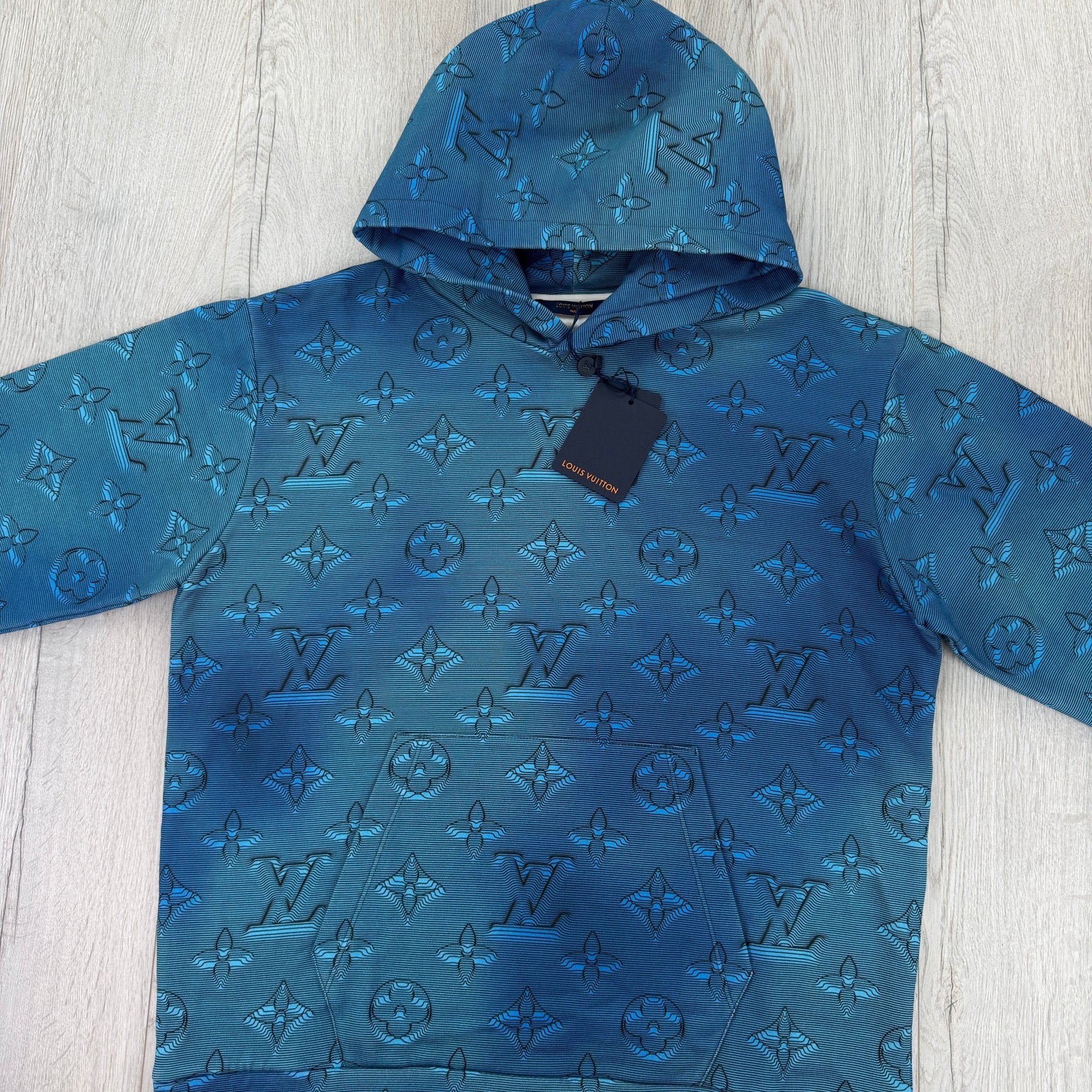 Louis Vuitton Men’s Blue 3D Illusion 2054 Pullover Hoodie - Morely TrendsLouis Vuitton Type here:)