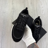 Chanel Men’s Black Low Suede Runners - Uk 7