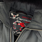 Moose Knuckles Men’s Graphite Zip-up Ballistic Bomber Parker Jacket - XS