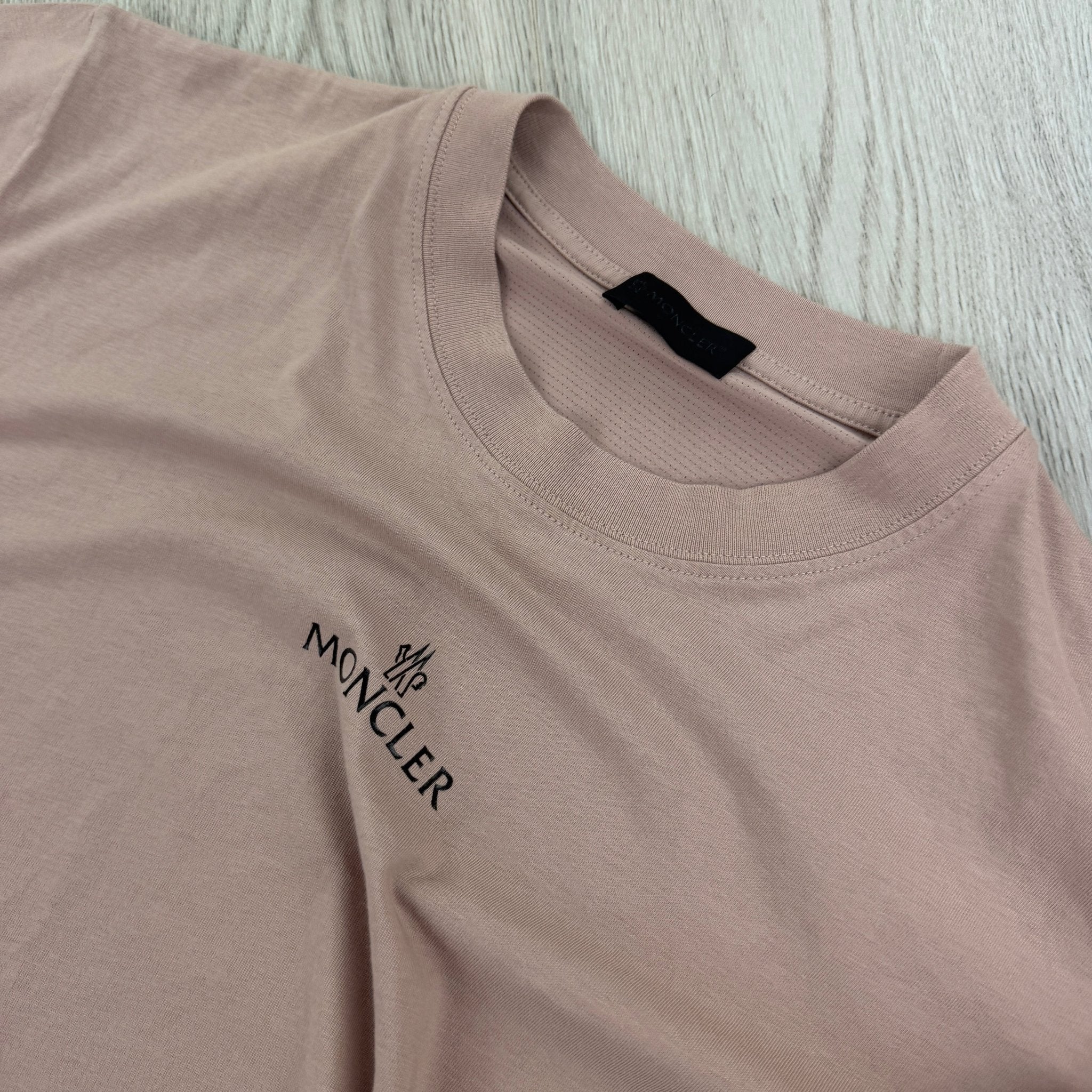 Moncler Men’s Pink T-shirt - Large - Morely TrendsMoncler Type here:)