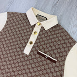Gucci Men’s Beige  GG Interlocking Polo - Medium