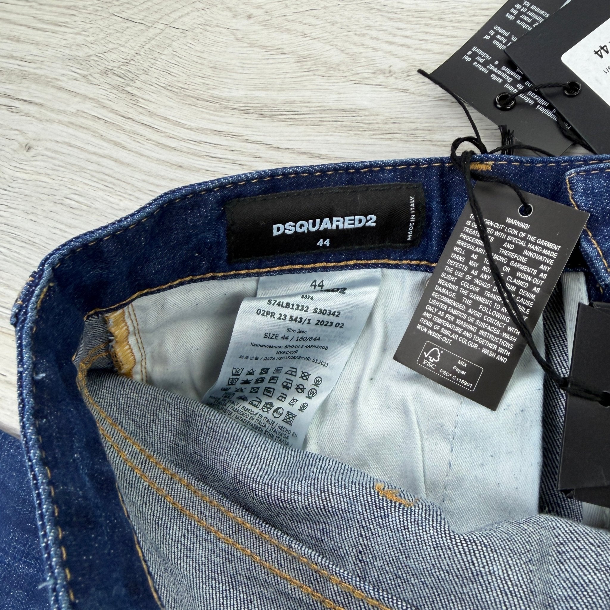 Dsquared2 Men’s Blue Distressed Jeans - 44 (Uk 28) - Morely TrendsDsquared2 Type here:)