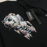 Amiri Men’s Pegasus Script Logo Black Pullover Hoodie