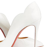 Christian Louboutin Women’s White Kate 120 Patent Leather Pumps