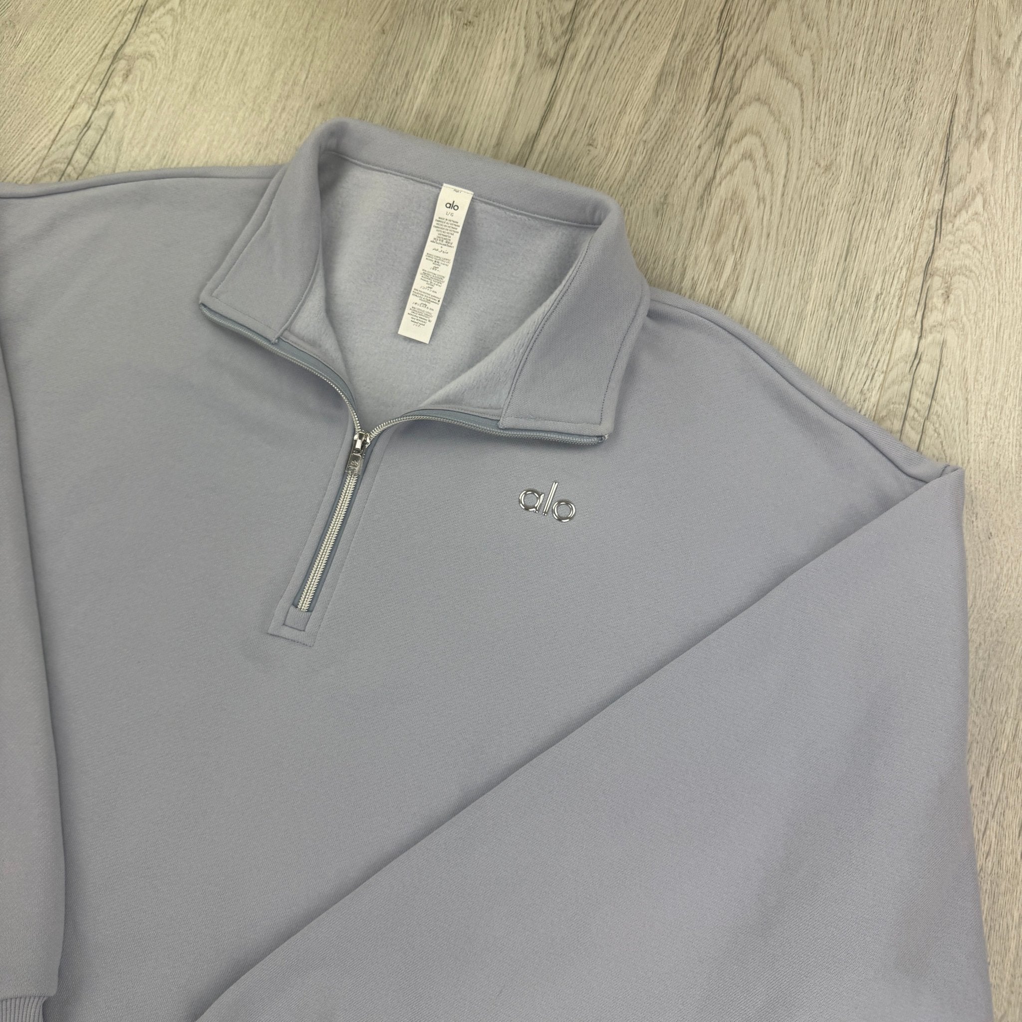 Alo Men’s Baby Blue 1/4 Zip Fleece - Morely TrendsAlo Type here:)