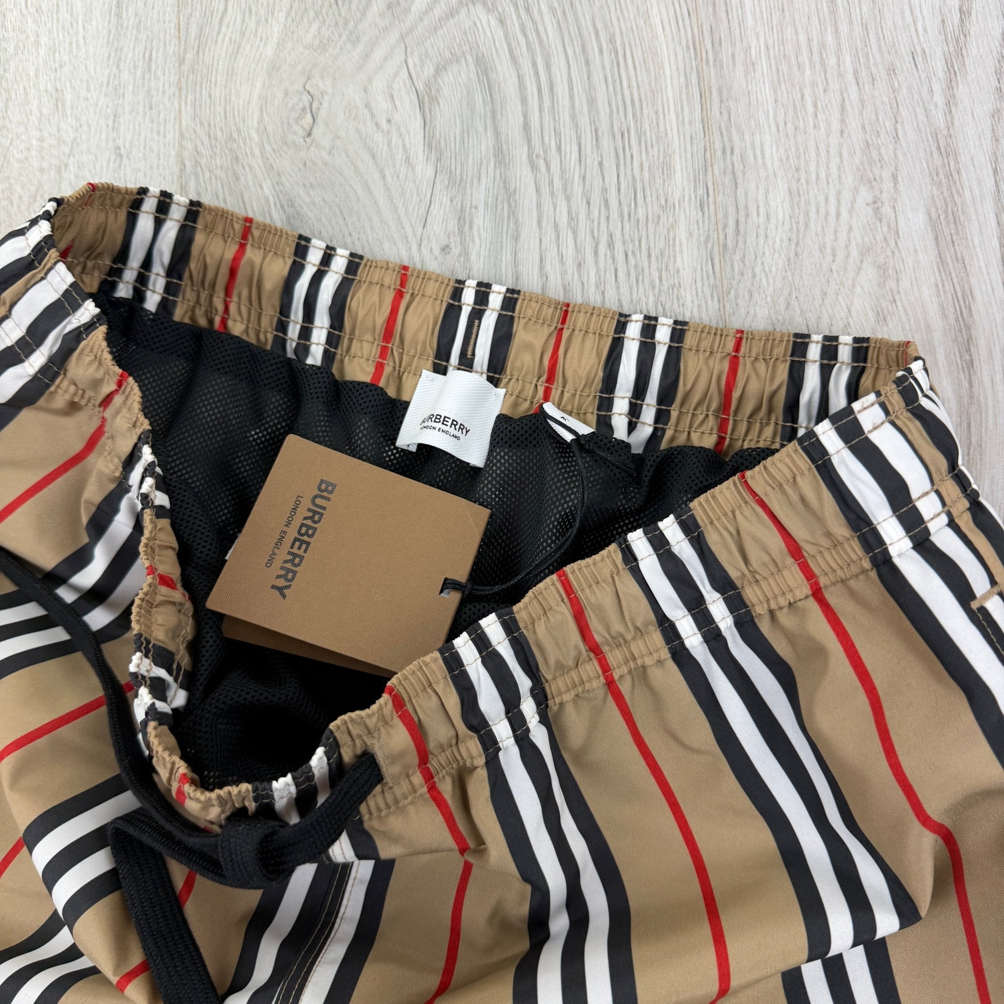 Burberry Men’s Check Drawcord Swim Shorts - Morely TrendsBurberry Type here:)
